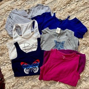 6 size large tops bundle